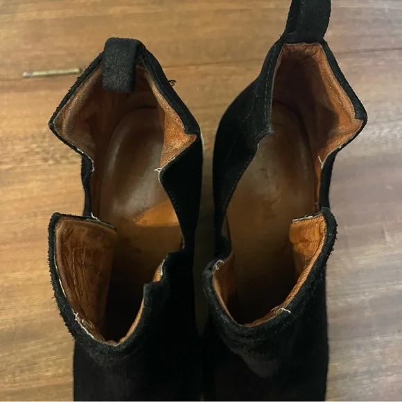 Jeffrey Campbell Cromwell Black Suede Western Ankle Boots 7.5 - Picture 4 of 6